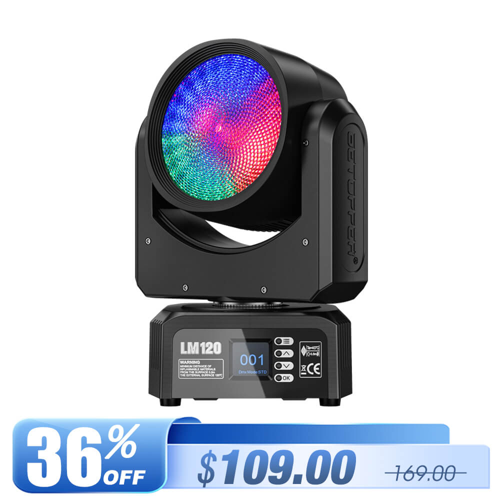<tc>Betopper</tc> LM120 デモンズアイ 120W ムービングヘッド DJ ライト