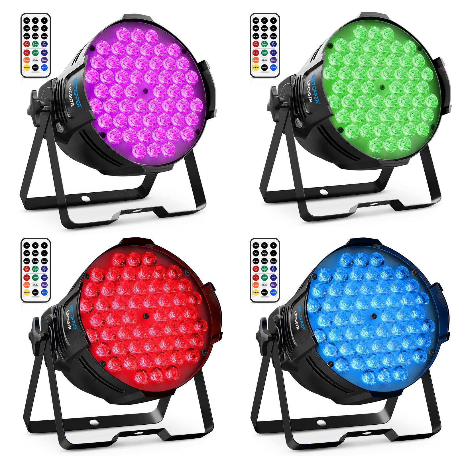 Betopper LPC007R 54x3w RGB LED PAR Light