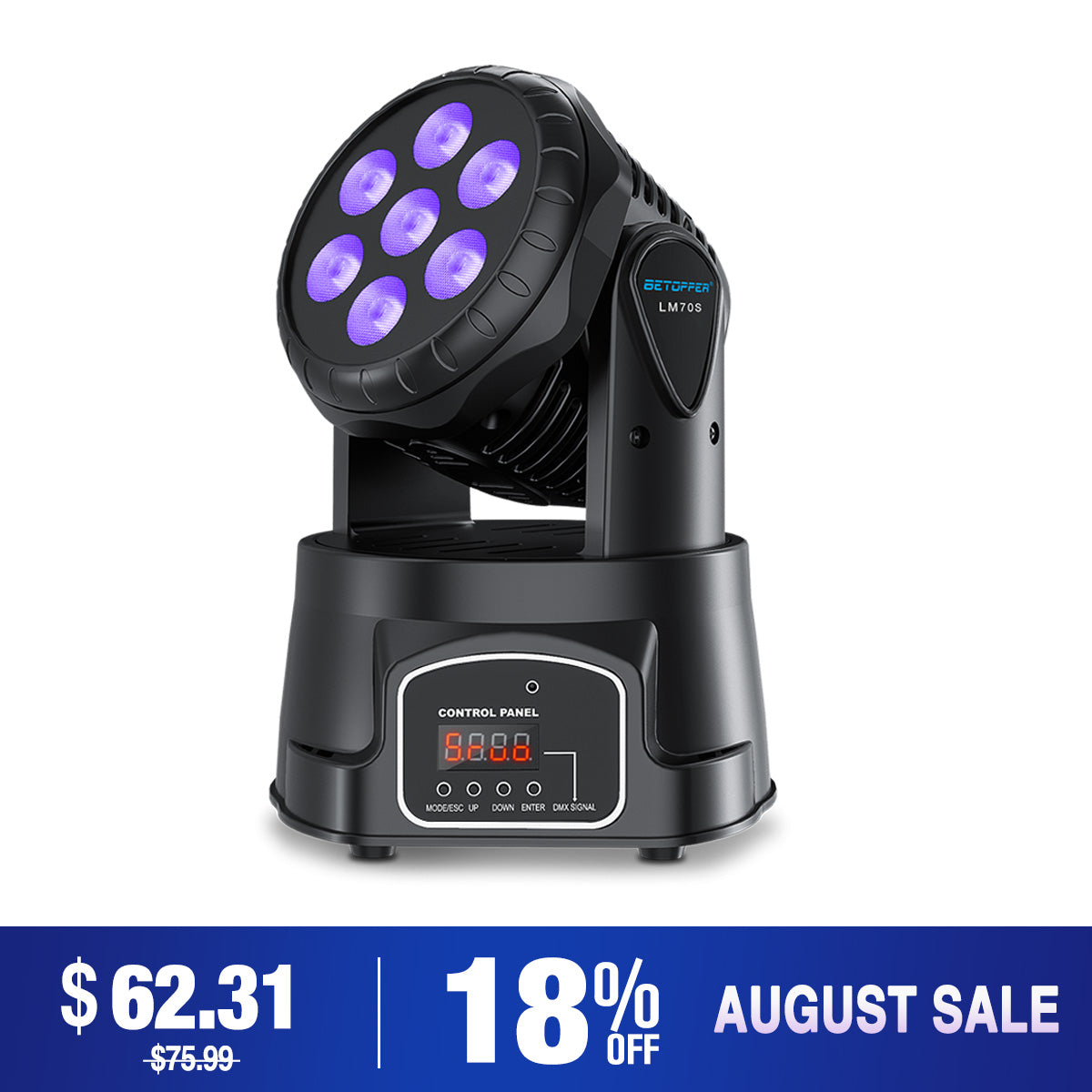 Betopper LM70S 7x8w Mini Moving Head Stage Light