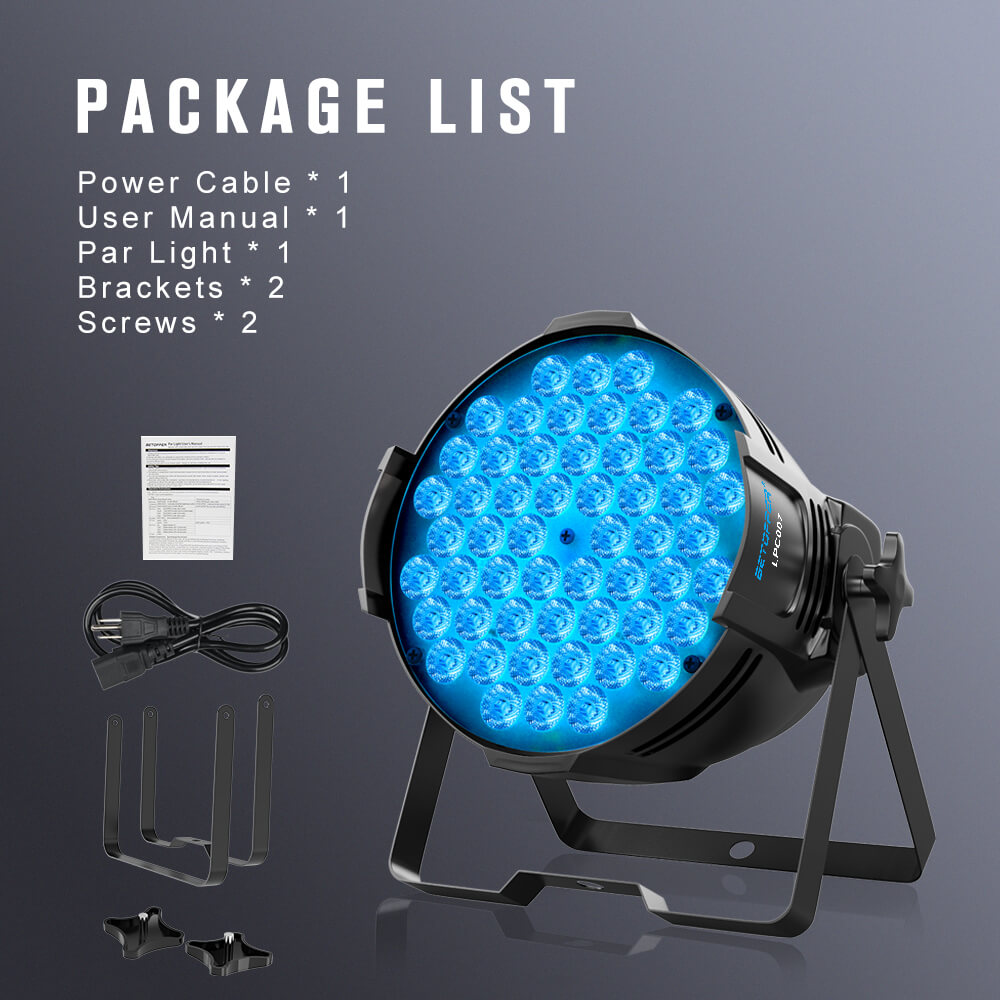 Betopper 54x3W RGB 3-IN-1 Full-Color LED Par Light LPC007