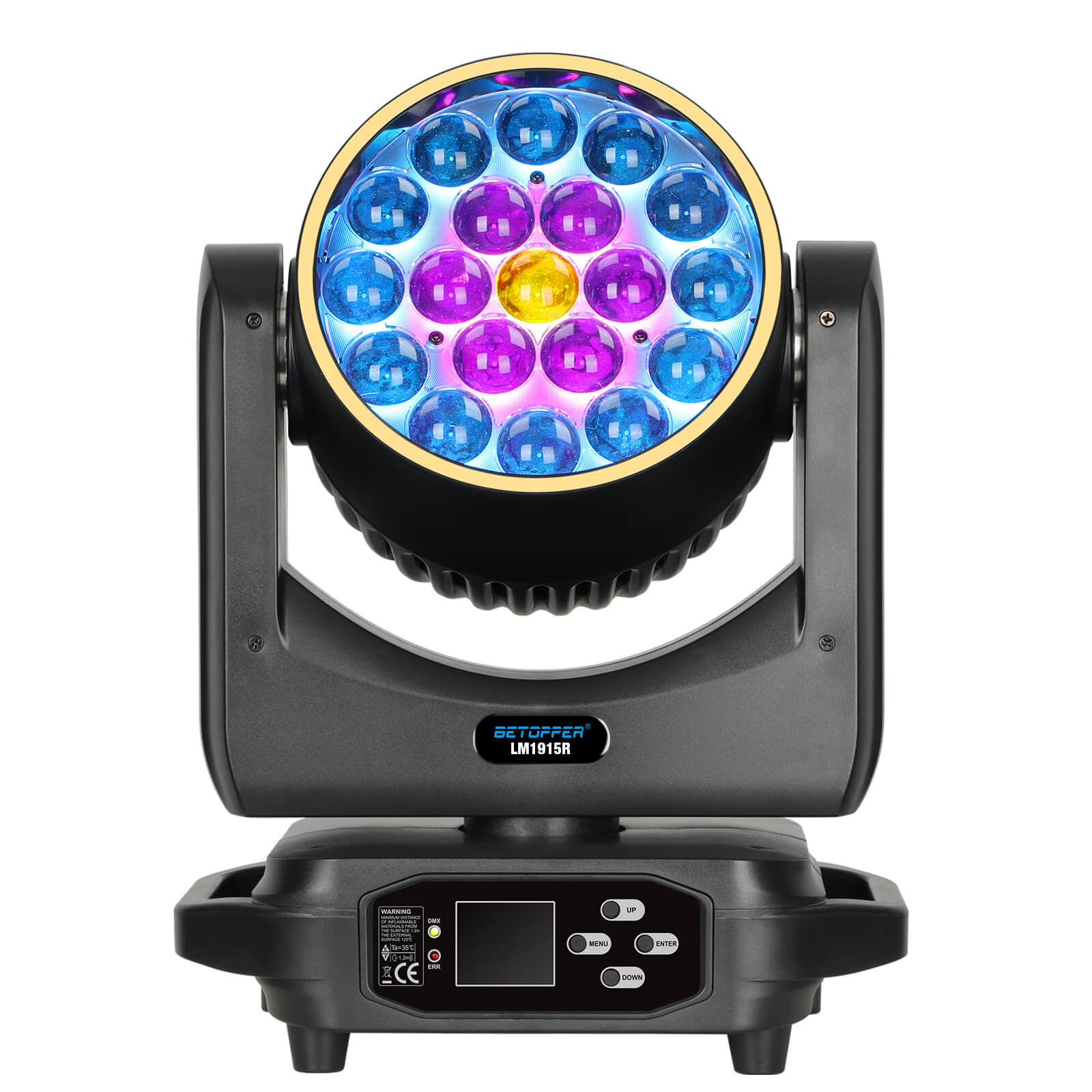 Betopper LM1915R 19x15w Moving Head with Halo Ring