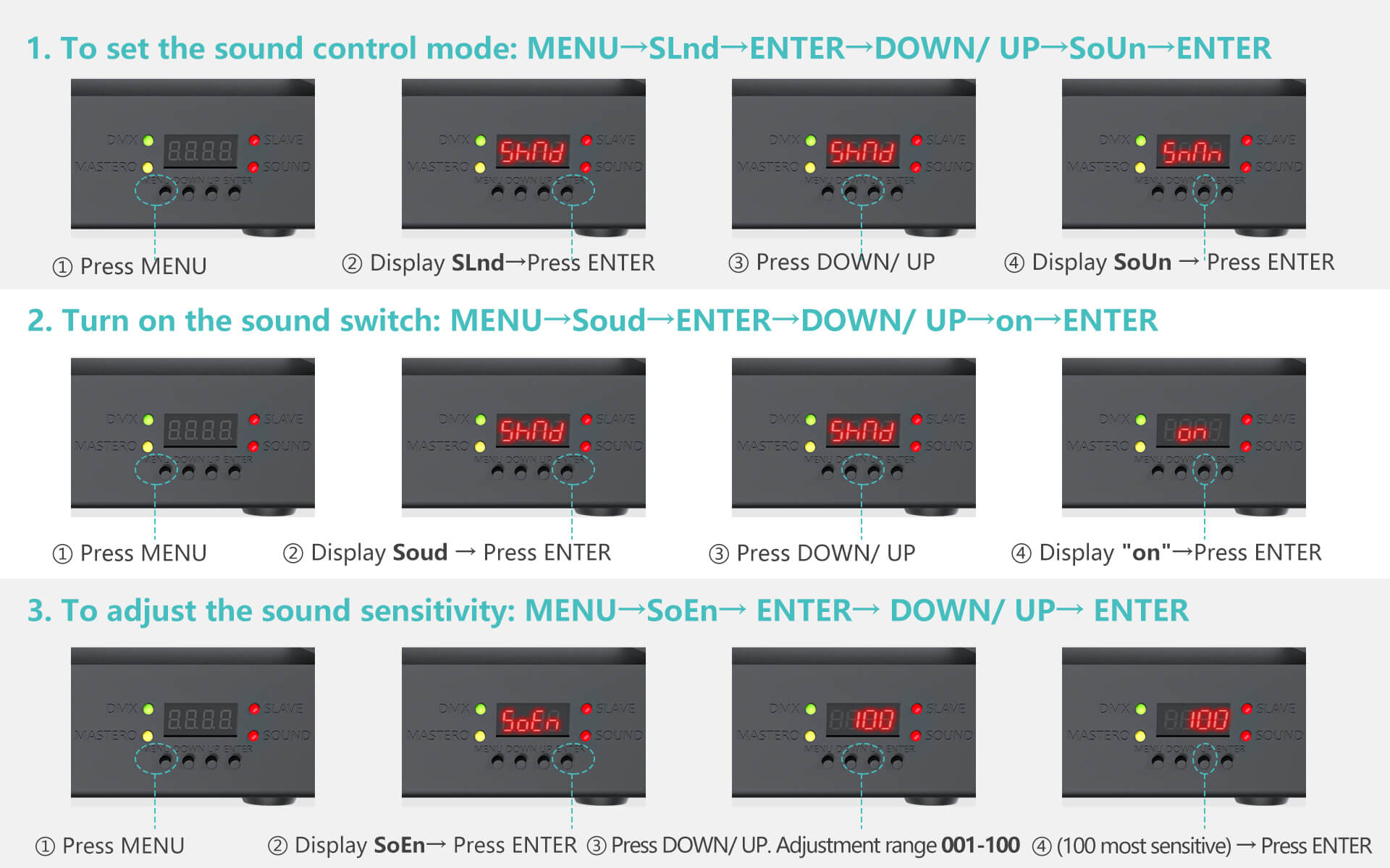 Betopper LM30A use sound control mode