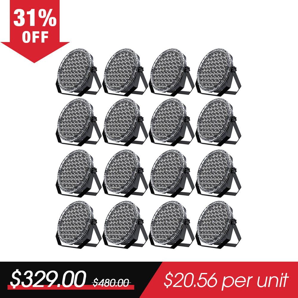Betopper LPC018 54×1W RGB 3-in-1 Stage LED PAR Light (16pcs)