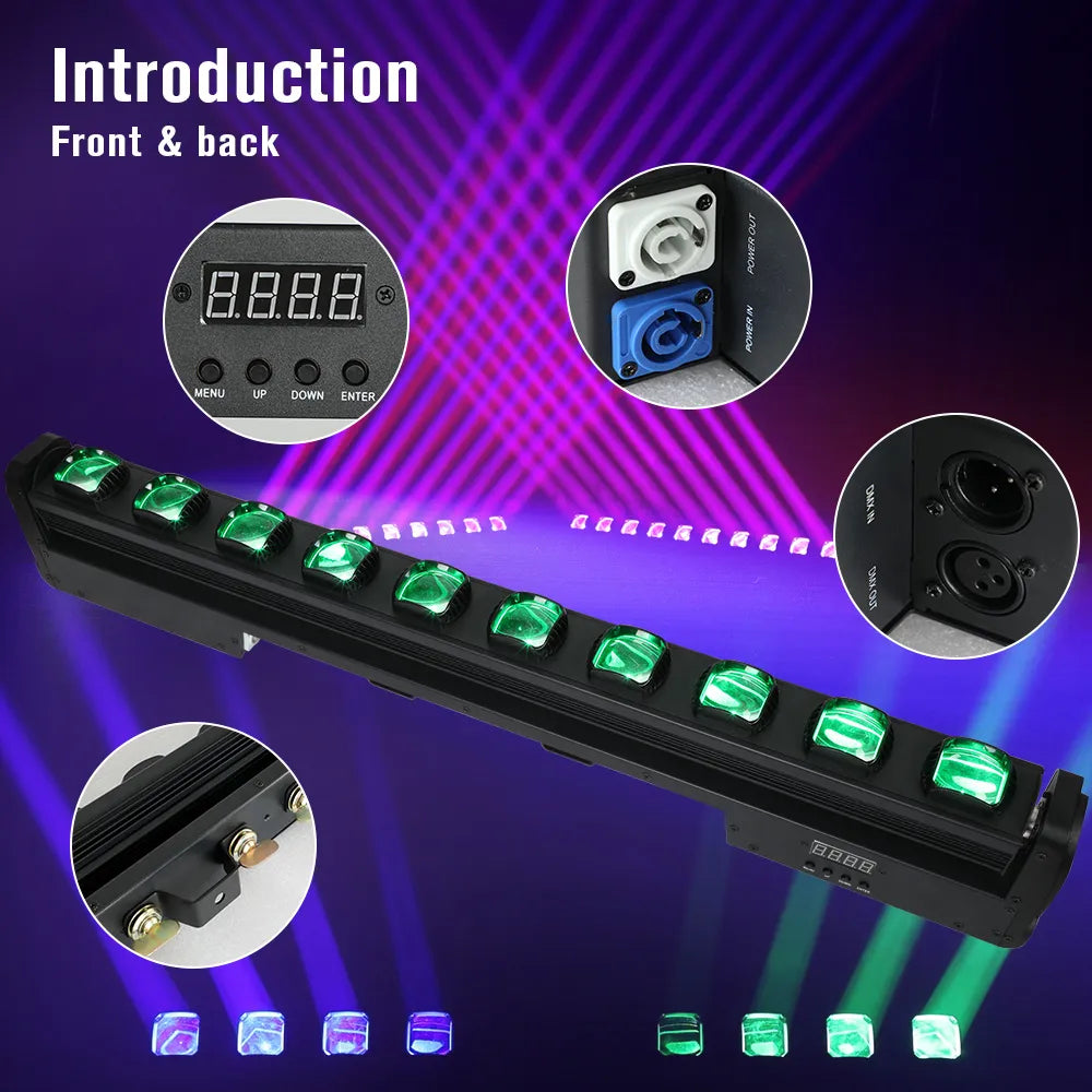 Betopper L1015 10x15W RGBW Barra de luz LED de viga en movimiento