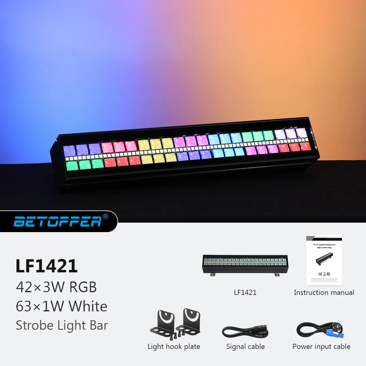 Betopper LF1421 Matrix beam Strobe Effect Light Bar