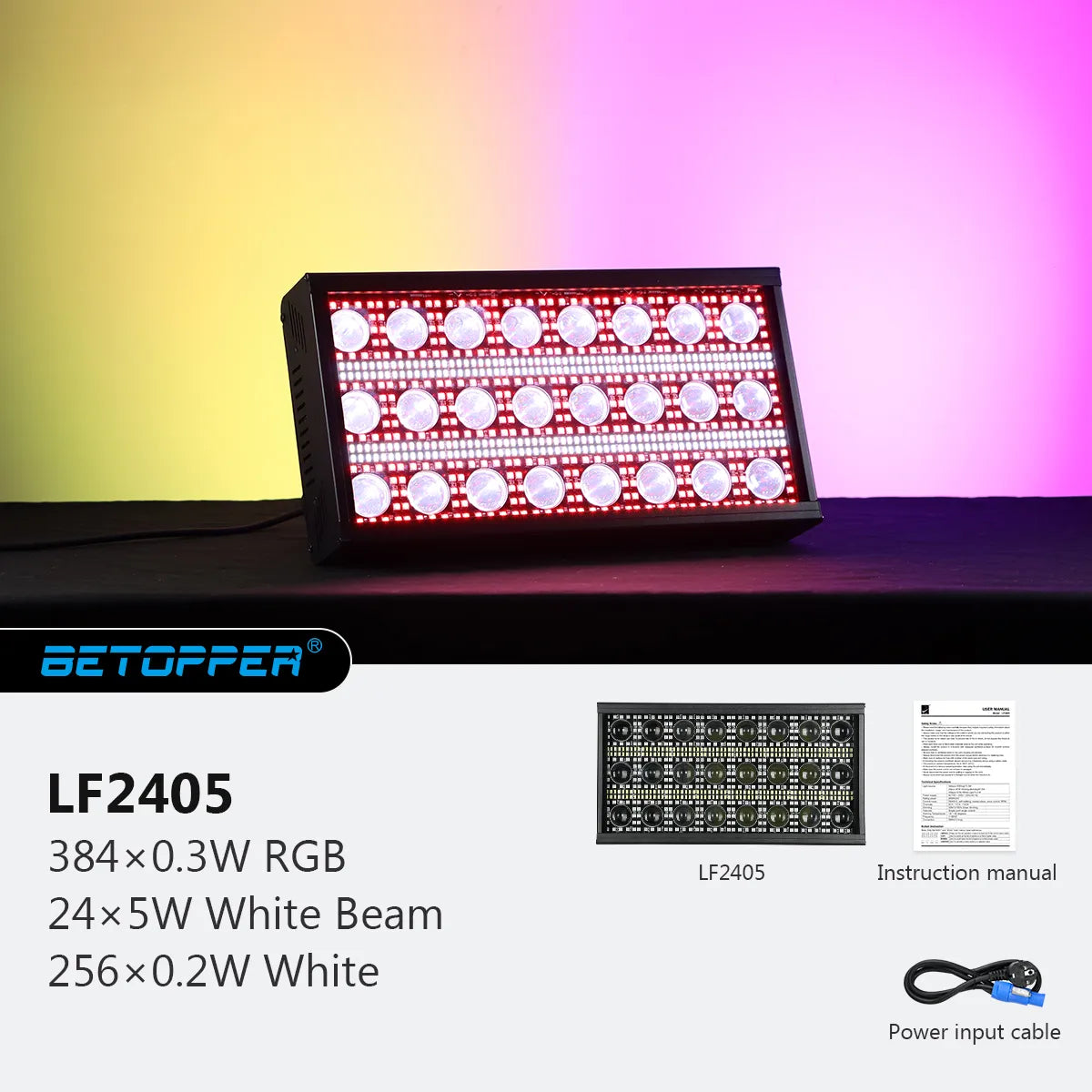 Betopper LF2405 300W Matriz Beam luces estroboscópicas