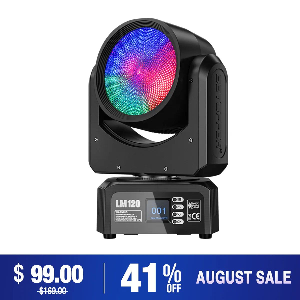 Betopper LM120 Demon's Eye 120w Moving Head DJ Light