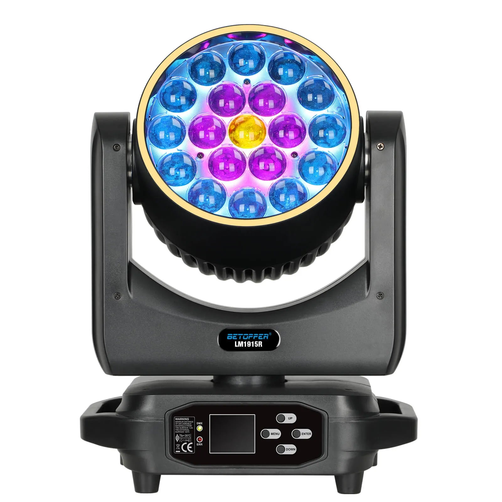 Betopper LM1915R 19x15w Wash Moving Head with Halo Ring