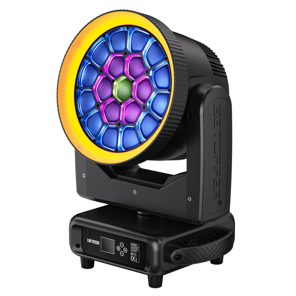 Betopper LM1925R 19×25W RGBW Moving Head Wash Light with Halo Ring
