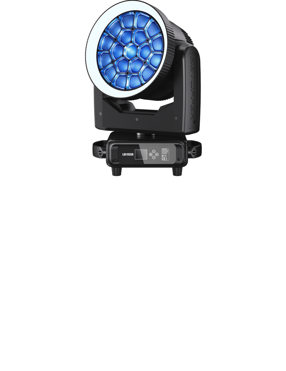 Betopper LM1925R 19×25W RGBW Moving Head Wash Light with Halo Ring