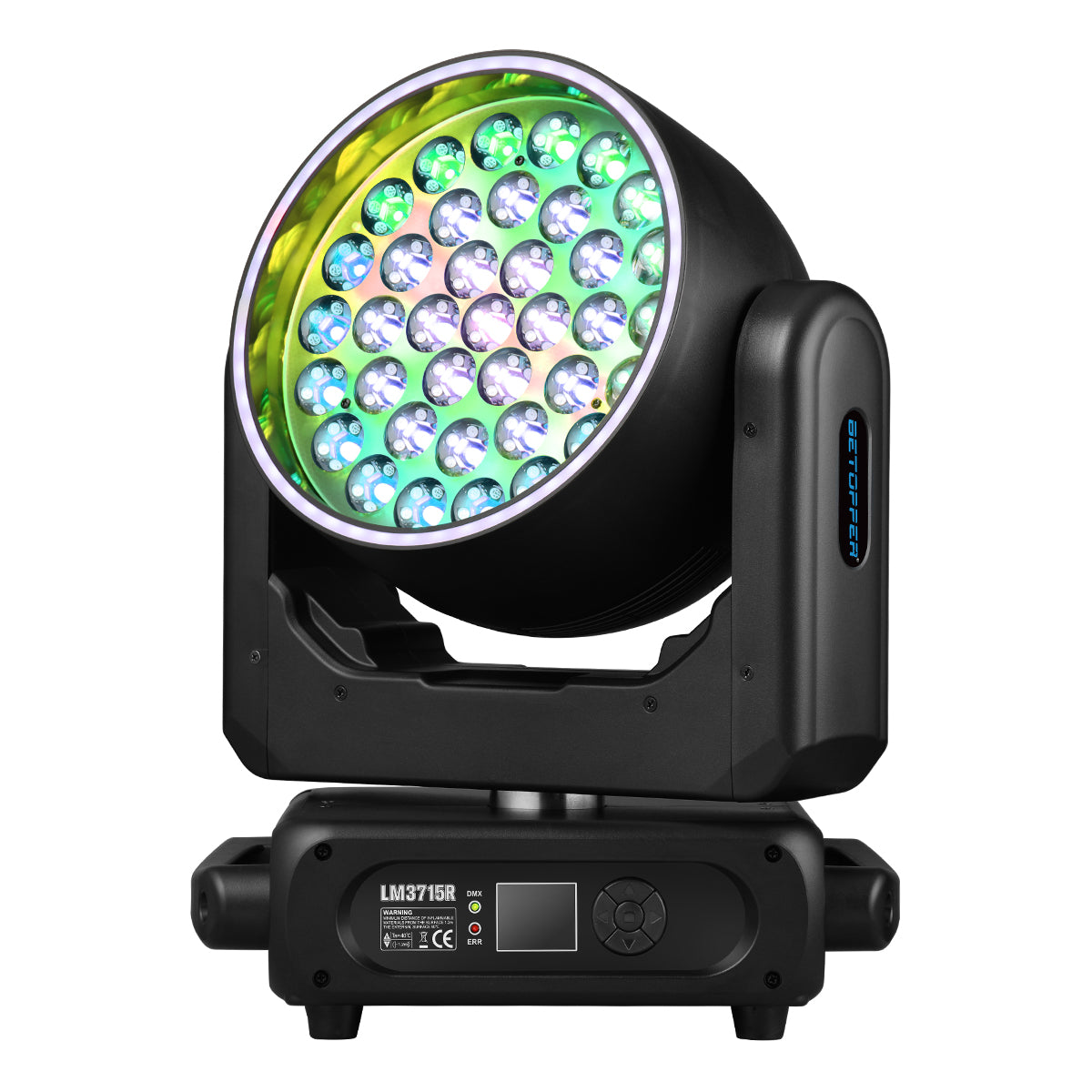 <tc>Betopper</tc> LM1915R 19x15w Wash Moving Head con anello Halo