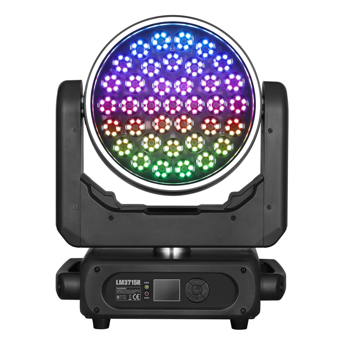 Betopper LM3715R 37×15W Wash Moving Head with Halo Ring