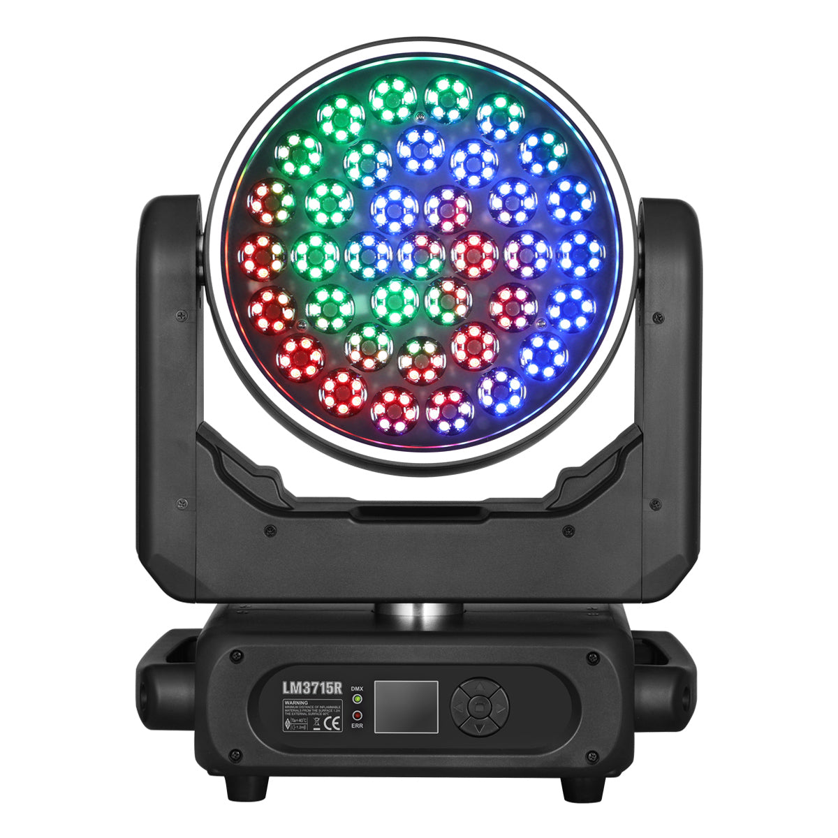 Betopper LM3715R 37×15W Wash Moving Head with Halo Ring