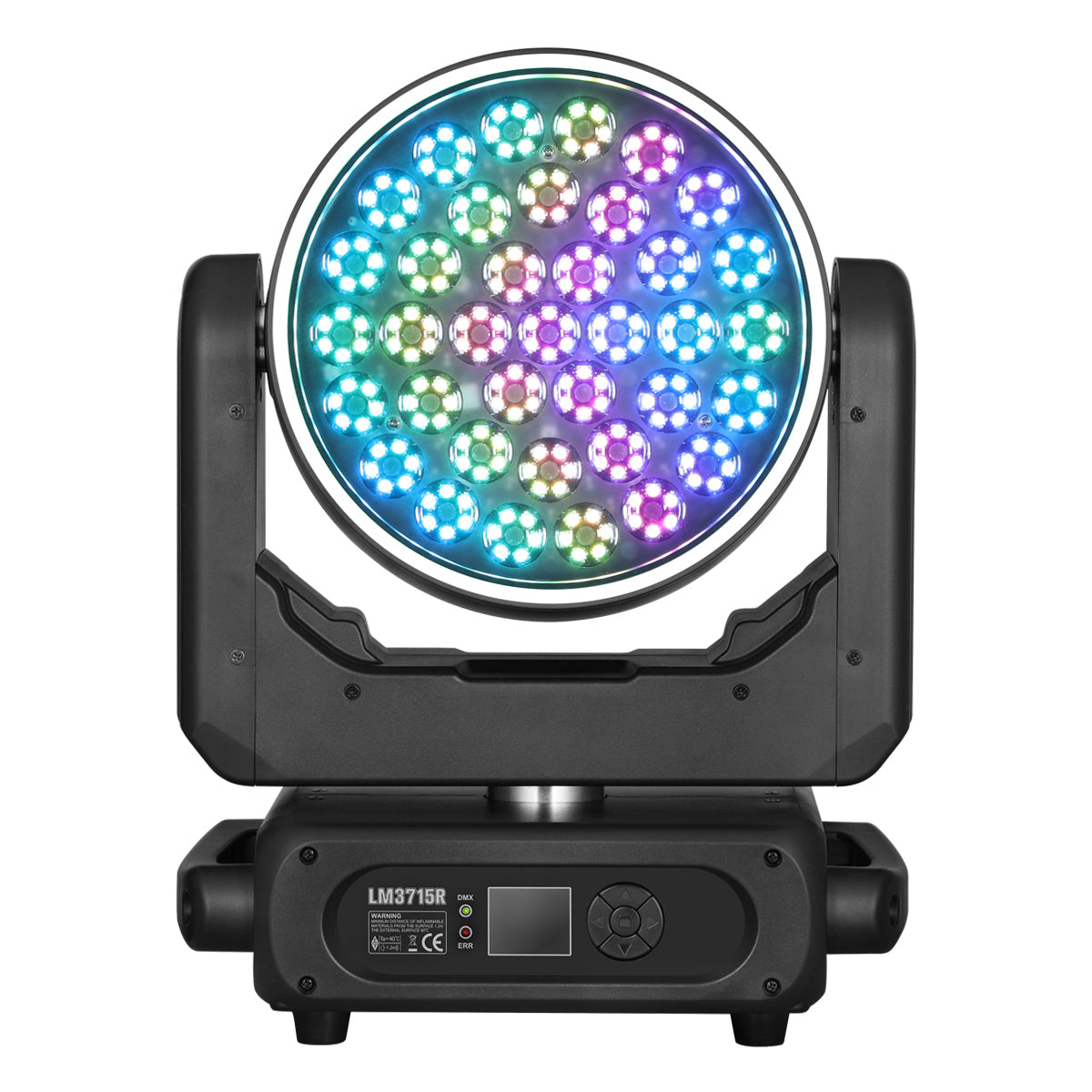 Betopper LM3715R 37×15W Wash Moving Head with Halo Ring