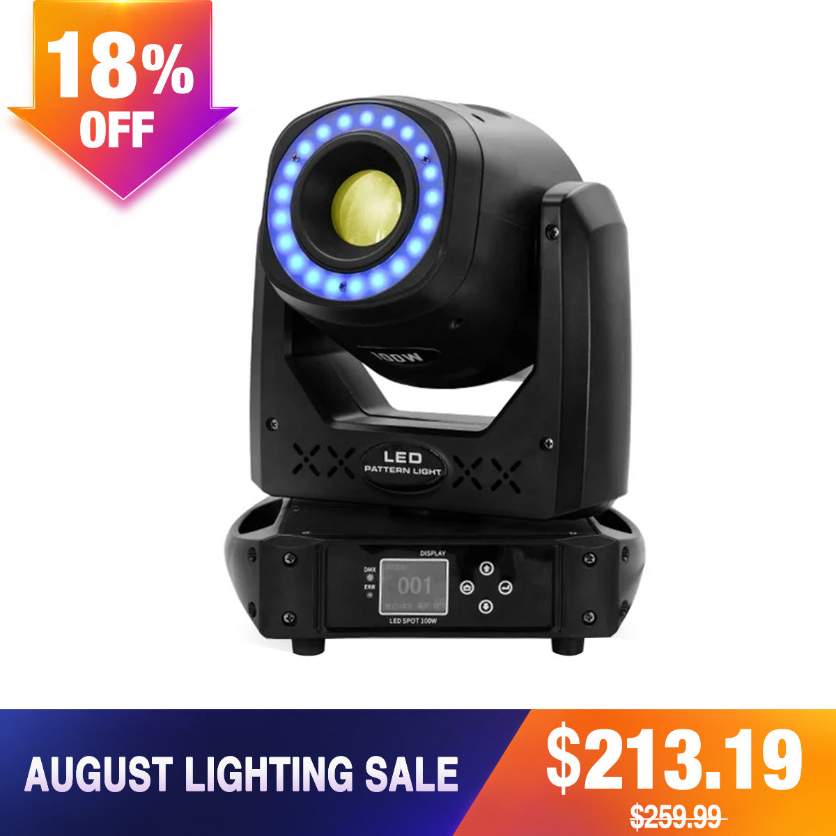 Betopper LS105 100W Moving Head Gobo Spotlight