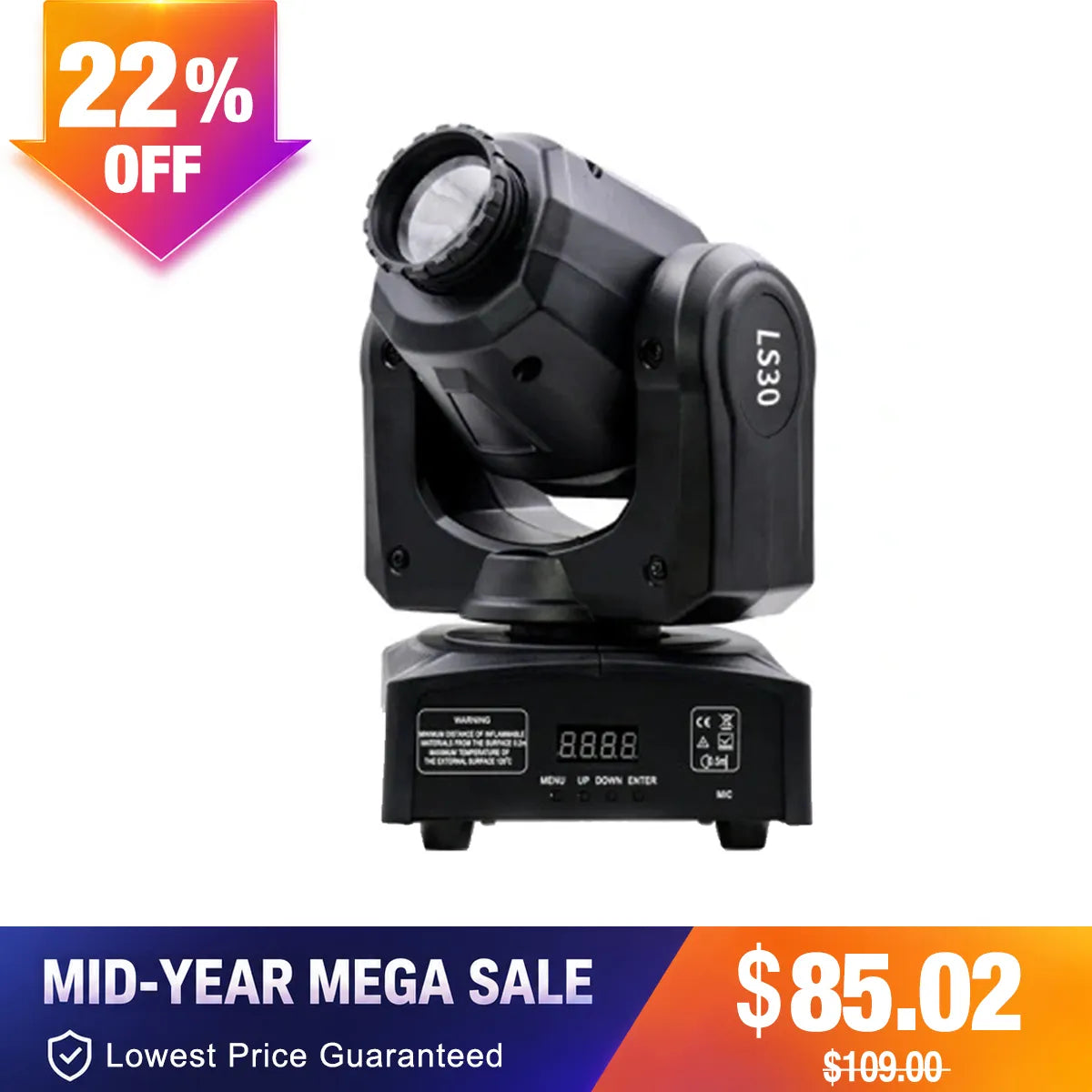 Betopper LS30 30w LED Mini Moving Head Stage Light