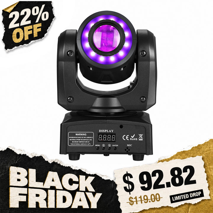 Betopper LS35 30W Moving Head Spotlight with Ring Effect