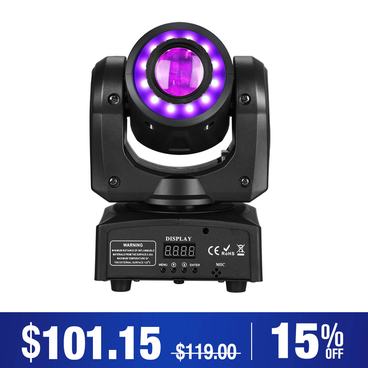 Betopper LS35 30w Moving Head Spotlight mit Ring-Effekt