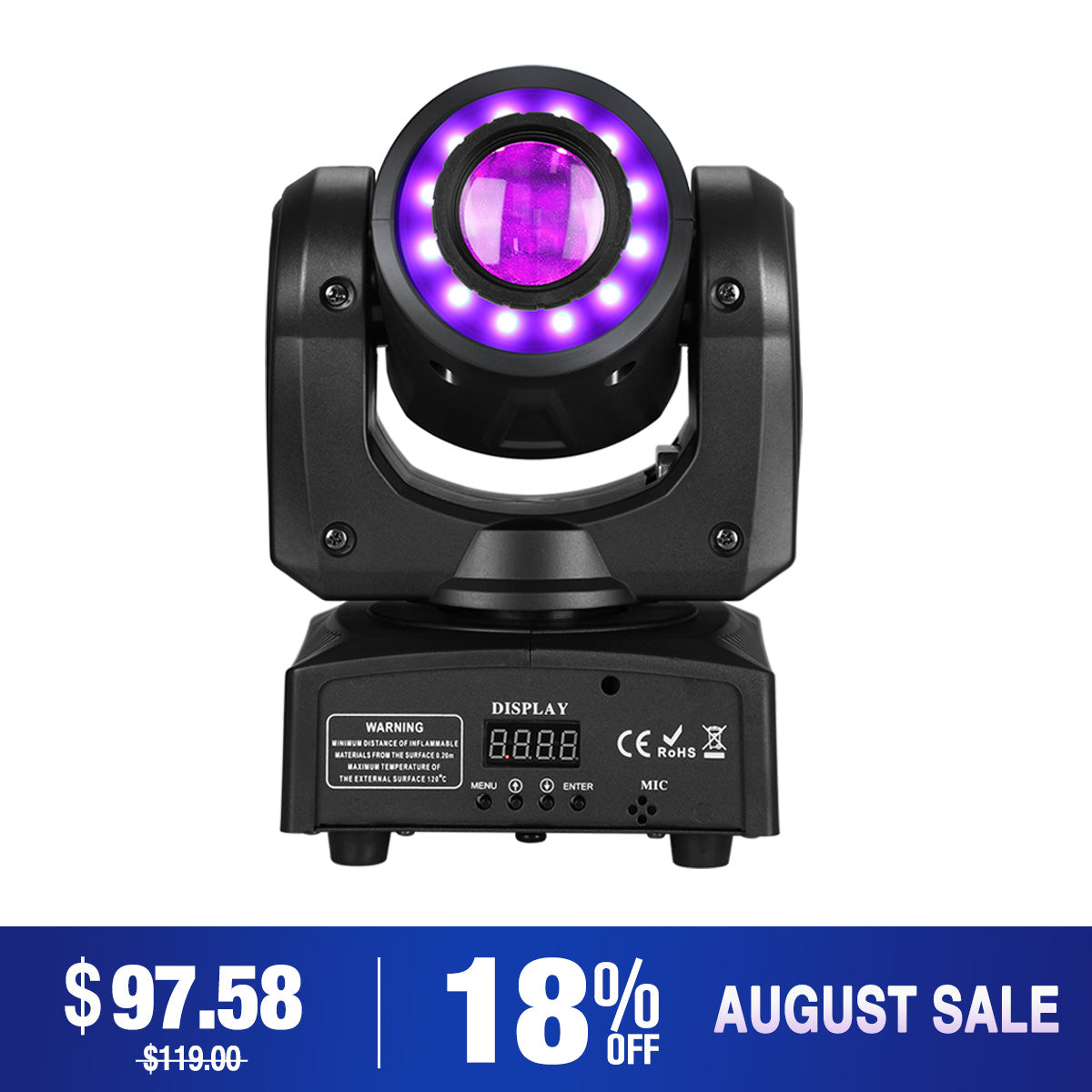 Betopper LS35 30w Moving Head Spotlight with Ring Effect
