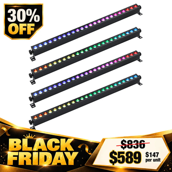Betopper LW2418 RGBWA+UV Pixel Linear Wash Light（4pcs）