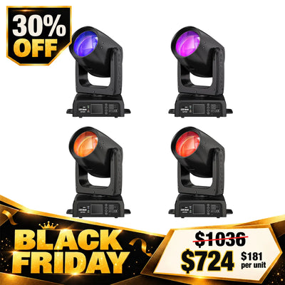 Betopper LB150 150W LED Beam Moving Head Lights (4pcs)