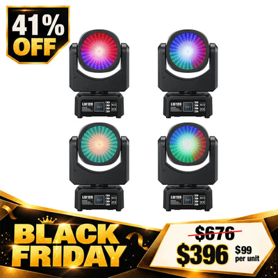 Betopper LM120 Demon's Eye 120W LED RGBW Moving Head (4pcs)