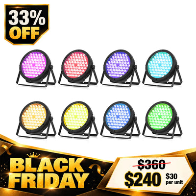 Betopper LPC120 60×2W RGBW DJ Wedding PAR Lights  (8pcs)