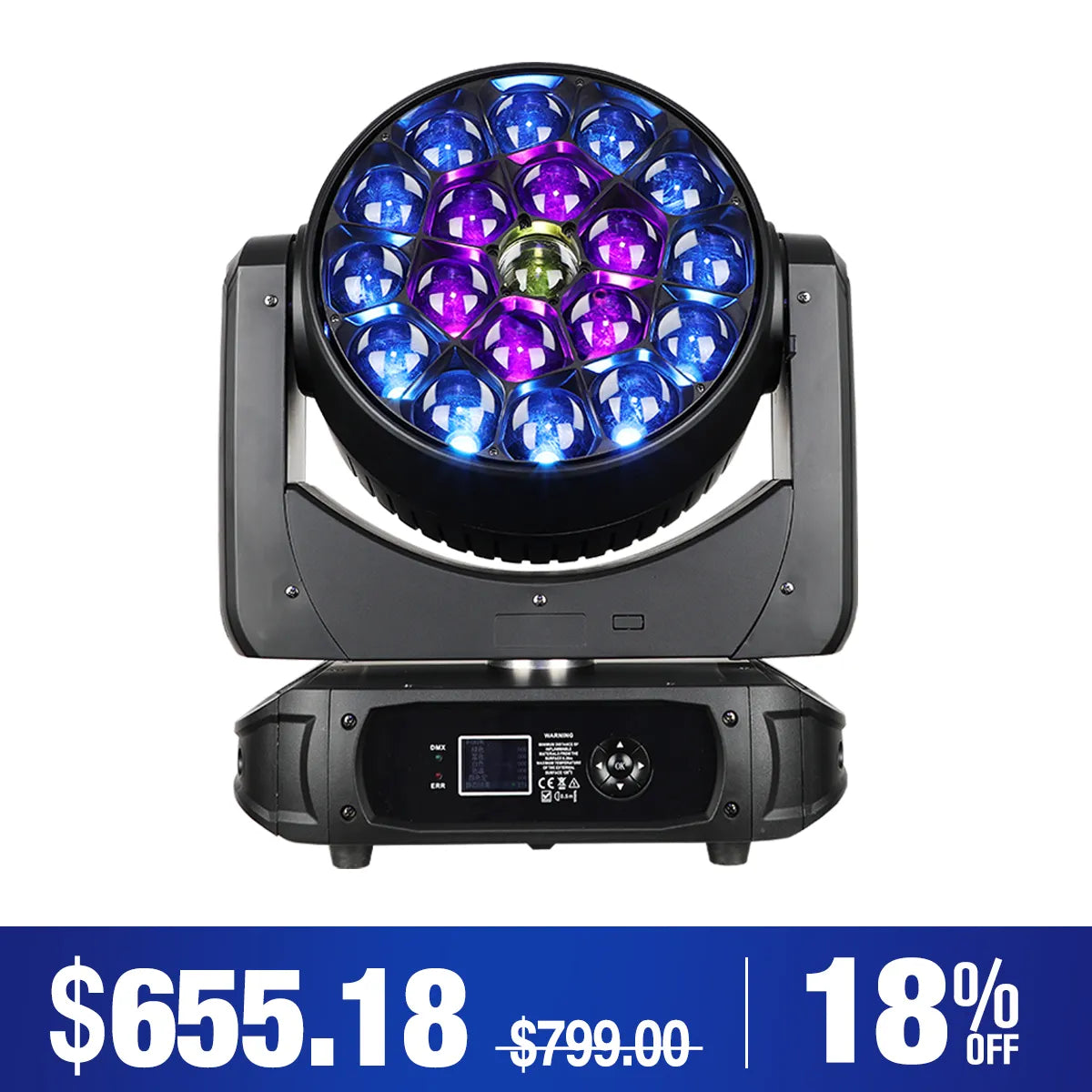 Betopper LM1940 19×40W Moving Head with Pixel Mapping