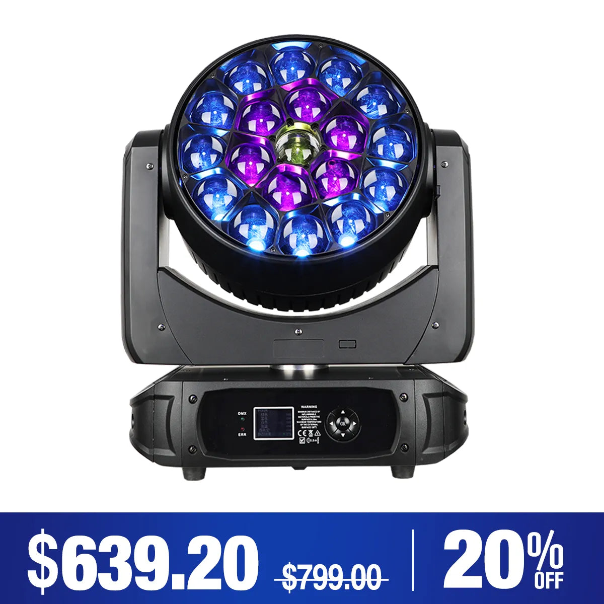 Betopper LM1940 19×40W Moving Head with Pixel Mapping