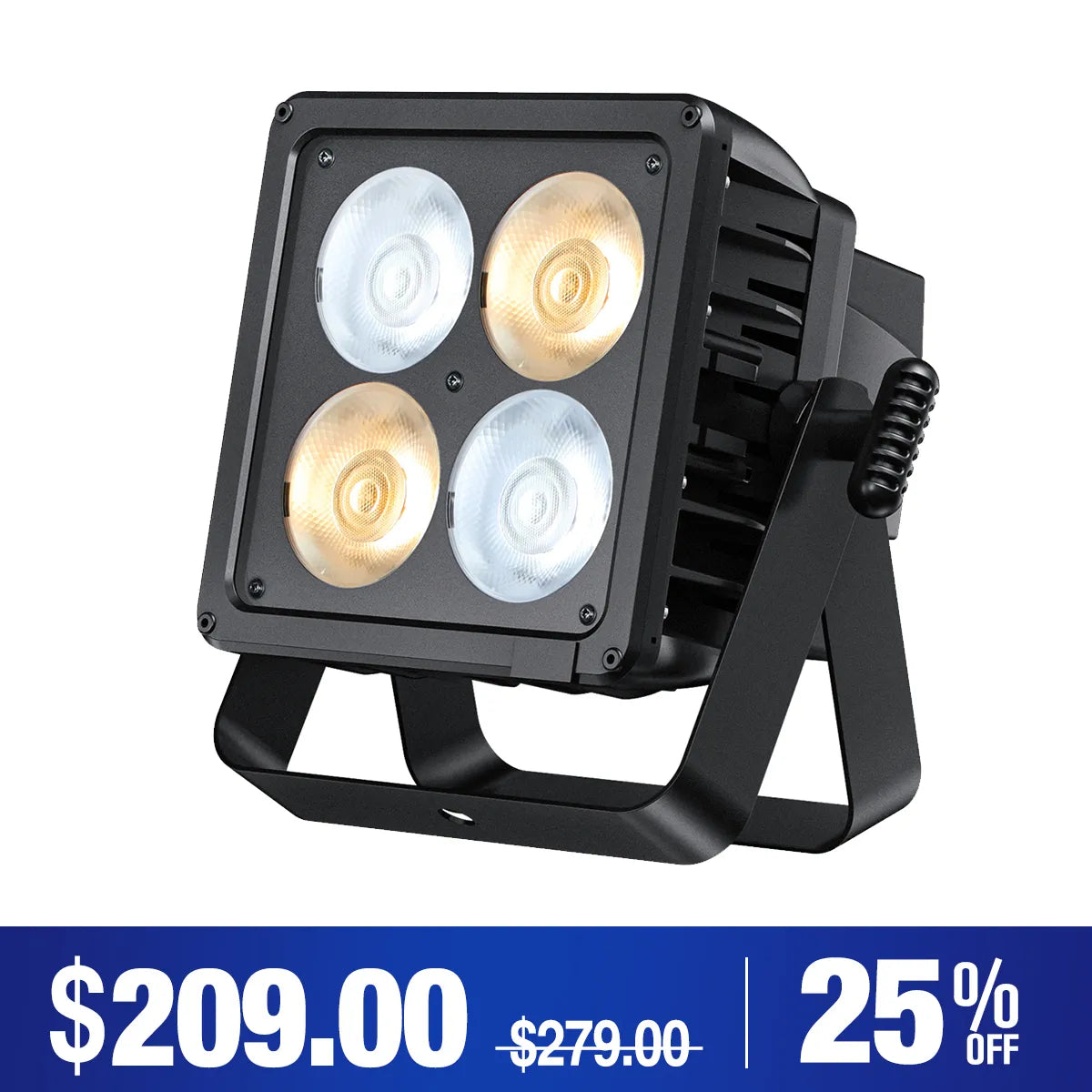 Betopper LPW0450 4×50W IP65 Waterproof WW/CW COB PAR Light