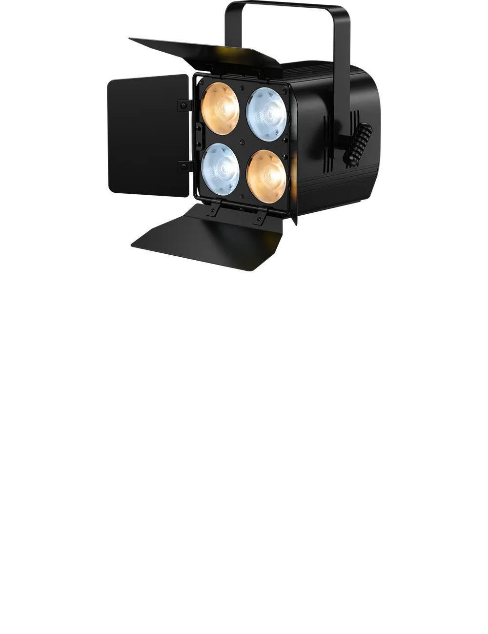 Betopper LC005-B 4×50W WW/CW COB PAR Light with Barn Doors